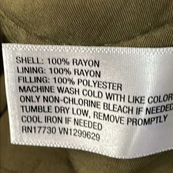 Knox Rose Olive Green Quilted Jacket - Picture 7 of 7